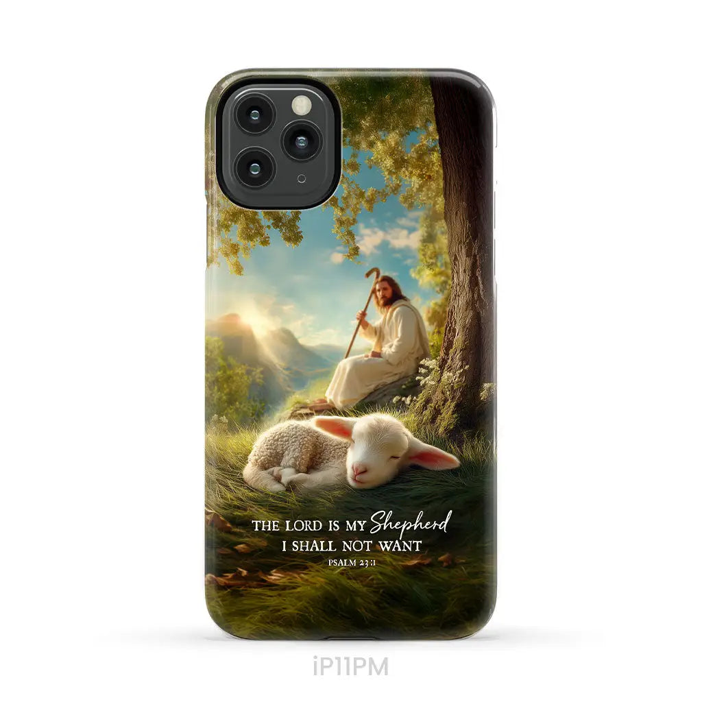 The Lord Is My Shepherd – Psalm 23:1 Christian Phone Case iPhone 11 Pro Max / Tough Case