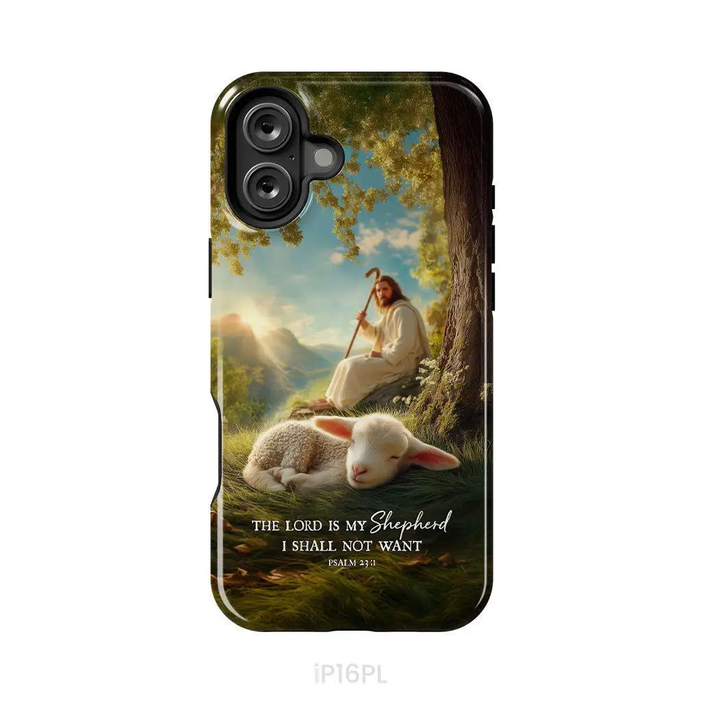 The Lord Is My Shepherd – Psalm 23:1 Christian Phone Case iPhone 16 Plus / Tough Case