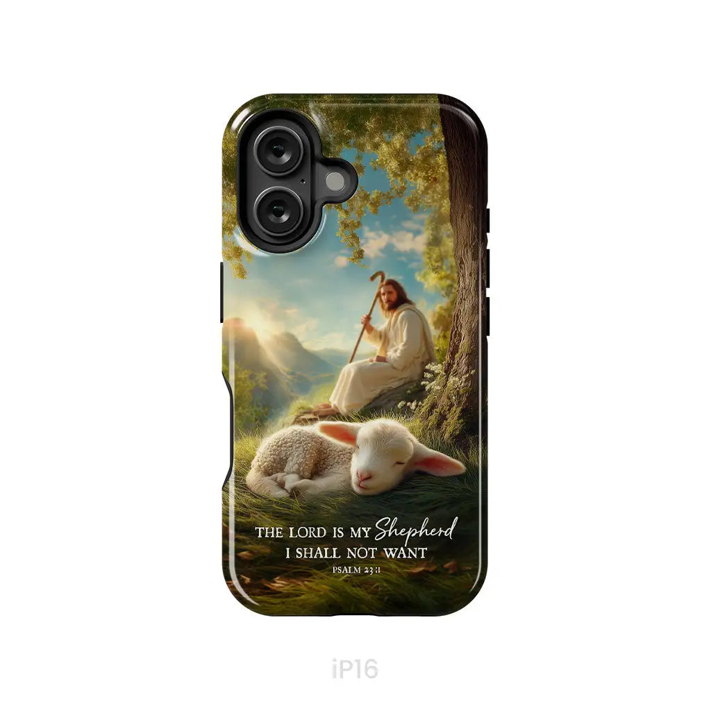 The Lord Is My Shepherd – Psalm 23:1 Christian Phone Case iPhone 16 / Tough Case
