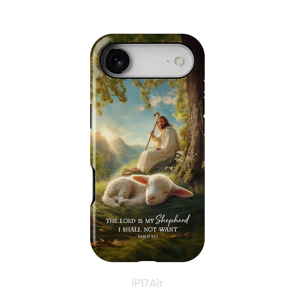 The Lord Is My Shepherd – Psalm 23:1 Christian Phone Case iPhone 17 Air / Tough Case