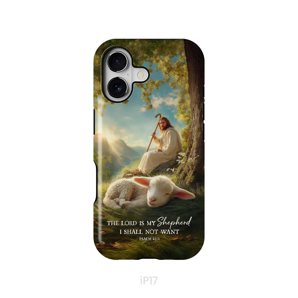 The Lord Is My Shepherd – Psalm 23:1 Christian Phone Case iPhone 17 / Tough Case