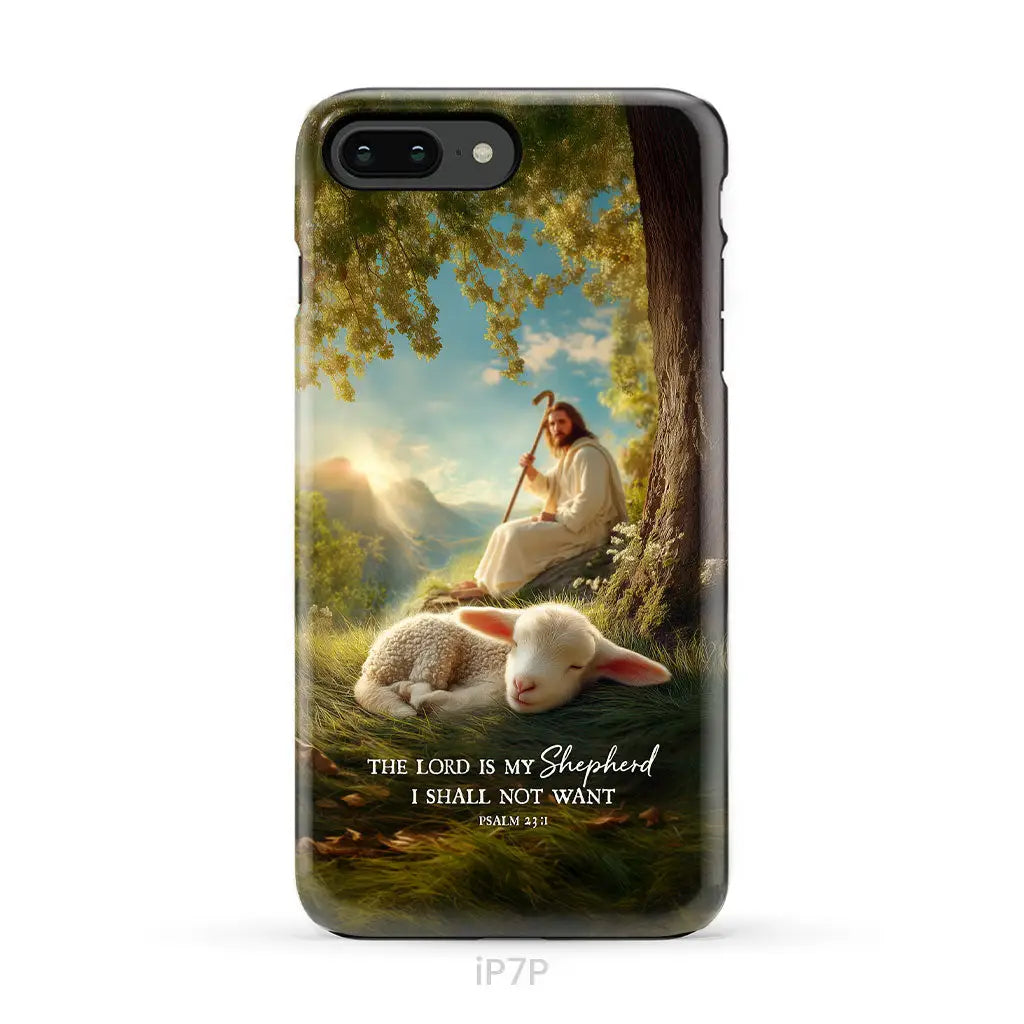 The Lord Is My Shepherd – Psalm 23:1 Christian Phone Case iPhone 7 Plus / Tough Case