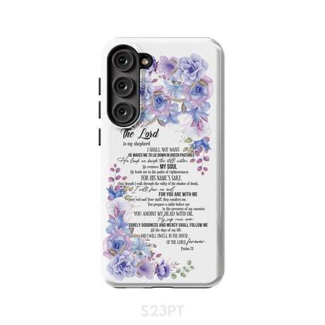 The Lord is my shepherd Psalm 23 phone case Christian cases Samsung Galaxy S23 Plus / Tough