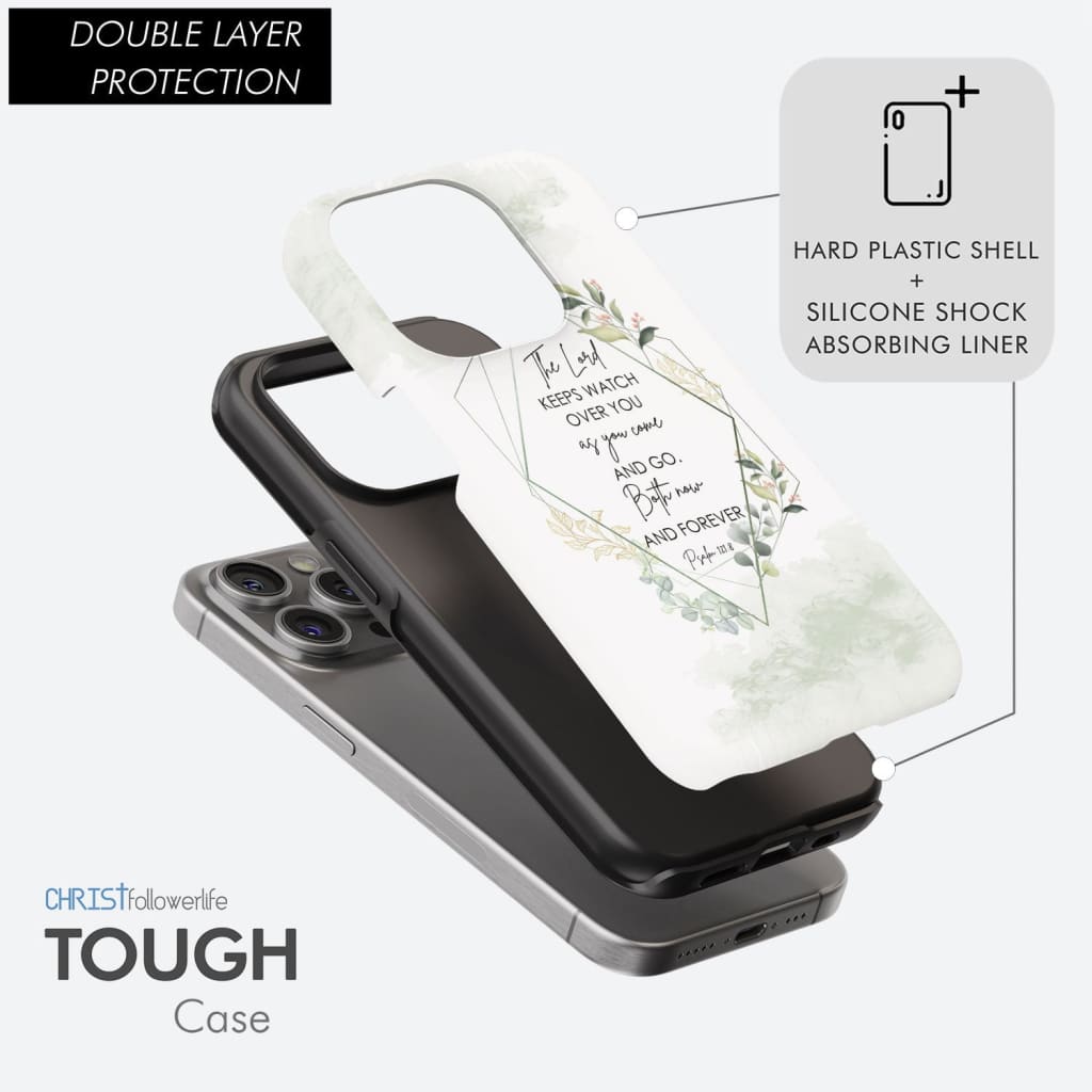 The Lord keeps watch over you as come and go phone case | Bible verse cases