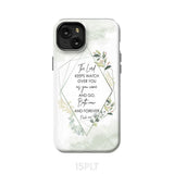The Lord keeps watch over you as come and go phone case | Bible verse cases iPhone 15 Plus / Tough