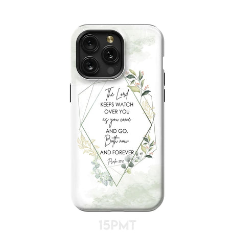 The Lord keeps watch over you as come and go phone case | Bible verse cases iPhone 15 Pro Max / Tough