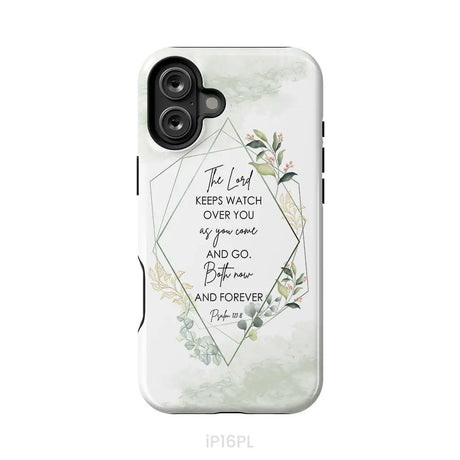 The Lord keeps watch over you as you come and go phone case | Bible verse phone cases iPhone 16 Plus / Tough Case