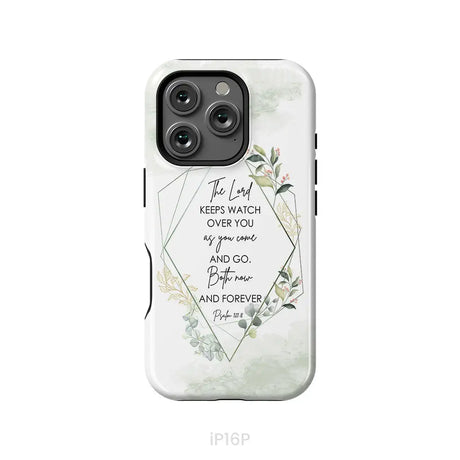 The Lord keeps watch over you as you come and go phone case | Bible verse phone cases iPhone 16 Pro / Tough Case