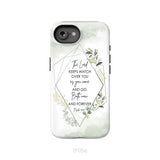 The Lord keeps watch over you as you come and go phone case | Bible verse phone cases iPhone 16e / Tough Case