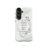 The Lord keeps watch over you as come and go phone case | Bible verse cases Samsung Galaxy S24 / Tough
