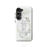 The Lord keeps watch over you as come and go phone case | Bible verse cases Samsung Galaxy S23 (Not for FE) / Tough