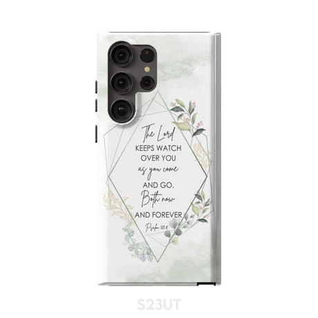 The Lord keeps watch over you as come and go phone case | Bible verse cases Samsung Galaxy S23 Ultra / Tough