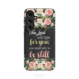 The Lord will fight for you Exodus 14:14 phone case | Christian cases Samsung Galaxy S24 Plus / Tough