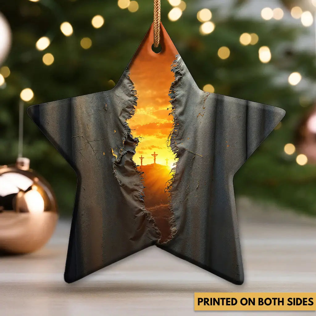 The Veil Was Torn at Jesus’ Crucifixion Ornament