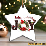 Uplifting ornament inspired by James 1:2, encouraging hearts to stay strong in faith.