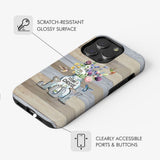 Today I choose joy hummingbird floral phone case