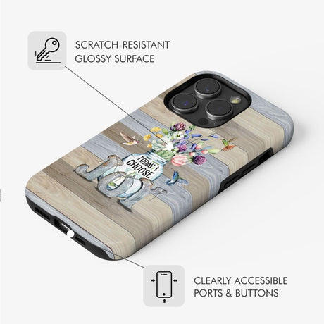 Today I choose joy hummingbird floral phone case