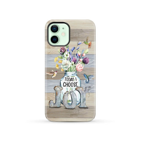 Today I choose joy hummingbird floral phone case iPhone 12 / Tough
