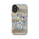 Today I choose joy hummingbird floral phone case iPhone 16 Plus / Tough Case