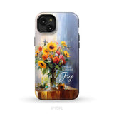 Today I Choose Joy Hummingbird Sunflower Phone Case iPhone 15 Plus / Tough Case