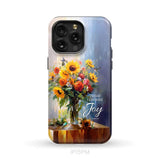 Today I Choose Joy Hummingbird Sunflower Phone Case iPhone 15 Pro Max / Tough Case