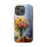 Today I Choose Joy Hummingbird Sunflower Phone Case iPhone 16 Pro Max / Tough Case