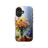 Today I Choose Joy Hummingbird Sunflower Phone Case iPhone 16 / Tough Case