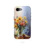 Today I Choose Joy Hummingbird Sunflower Phone Case iPhone 17e / Tough Case