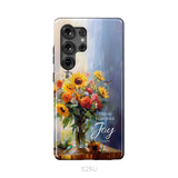 Today I Choose Joy Hummingbird Sunflower Phone Case Samsung Galaxy S25 Ultra / Tough Case