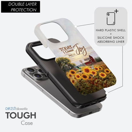 Today I Choose Joy James 1:2 American Farm Phone Case