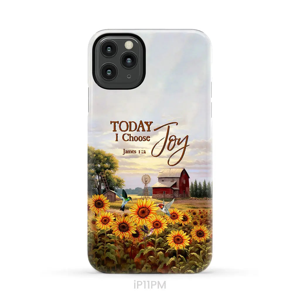 Today I Choose Joy James 1:2 Phone Case, American Farm, Christian Phone  Cases - Christ Follower Life