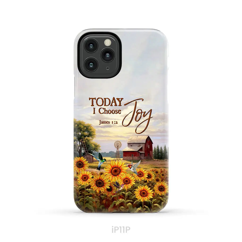 Today I Choose Joy James 1:2 American Farm Phone Case iPhone 11 Pro / Tough Case