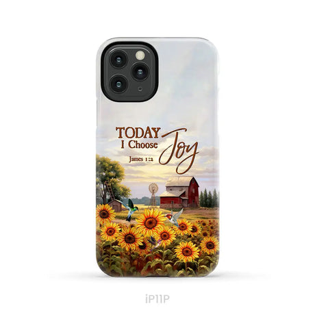 Today I Choose Joy James 1:2 American Farm Phone Case iPhone 11 Pro / Tough Case