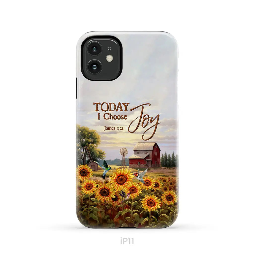 Today I Choose Joy James 1:2 American Farm Phone Case iPhone 11 / Tough Case