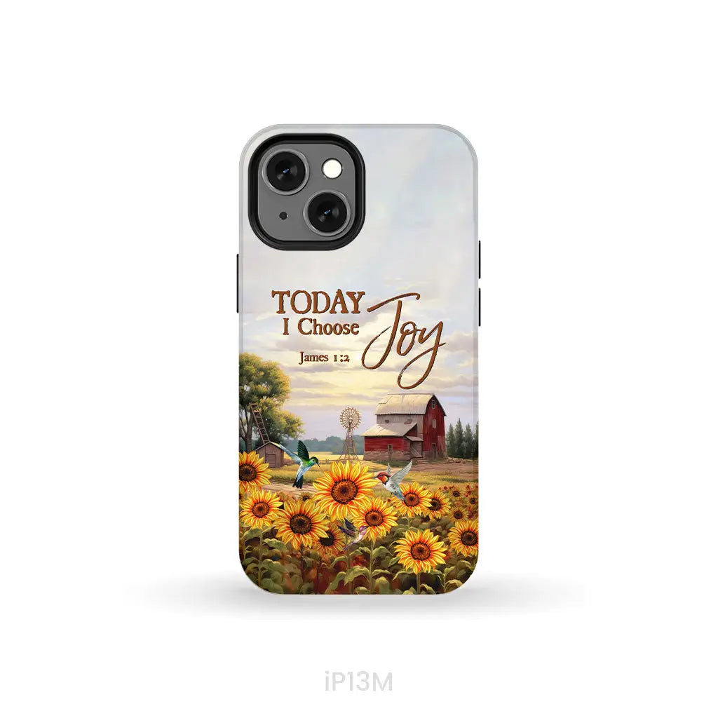 Today I Choose Joy James 1:2 American Farm Phone Case iPhone 13 Mini / Tough Case