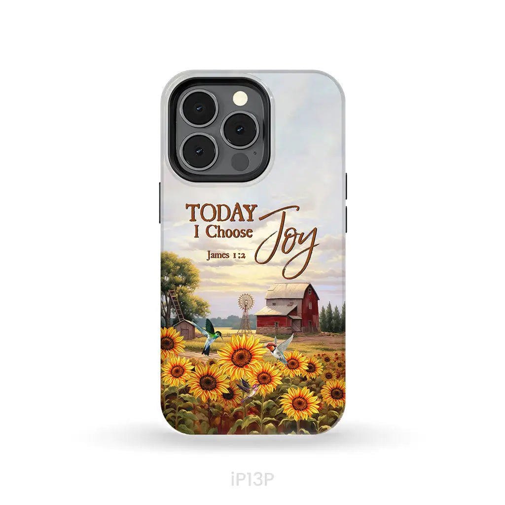 Today I Choose Joy James 1:2 American Farm Phone Case iPhone 13 Pro / Tough Case