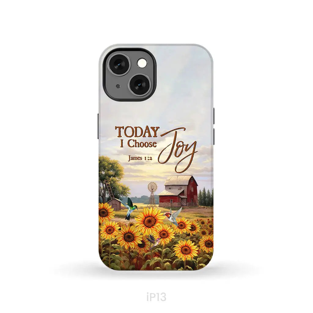 Today I Choose Joy James 1:2 American Farm Phone Case iPhone 13 / Tough Case