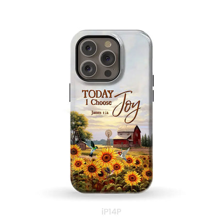 Today I Choose Joy James 1:2 American Farm Phone Case iPhone 14 Pro / Tough Case