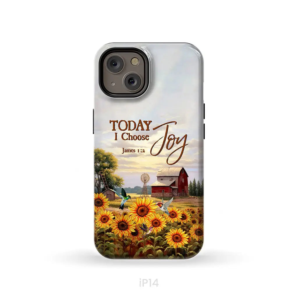 Today I Choose Joy James 1:2 American Farm Phone Case iPhone 14 / Tough Case