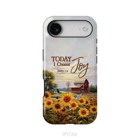 Today I Choose Joy James 1:2 American Farm Phone Case iPhone 17 Air / Tough Case
