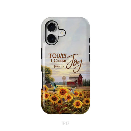 Today I Choose Joy James 1:2 American Farm Phone Case iPhone 17 / Tough Case