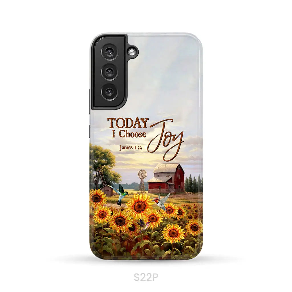 Today I Choose Joy James 1:2 American Farm Phone Case Samsung Galaxy S22 Plus / Tough Case