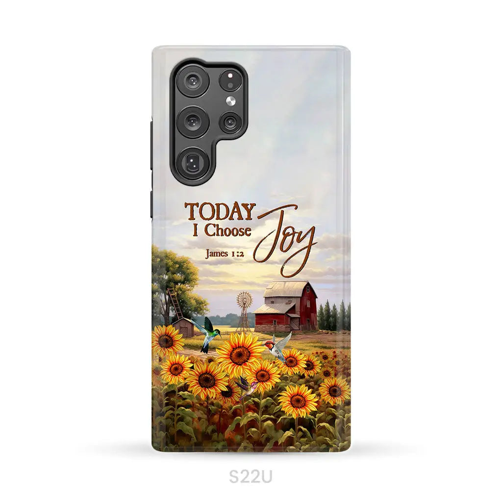 Today I Choose Joy James 1:2 American Farm Phone Case Samsung Galaxy S22 Ultra / Tough Case