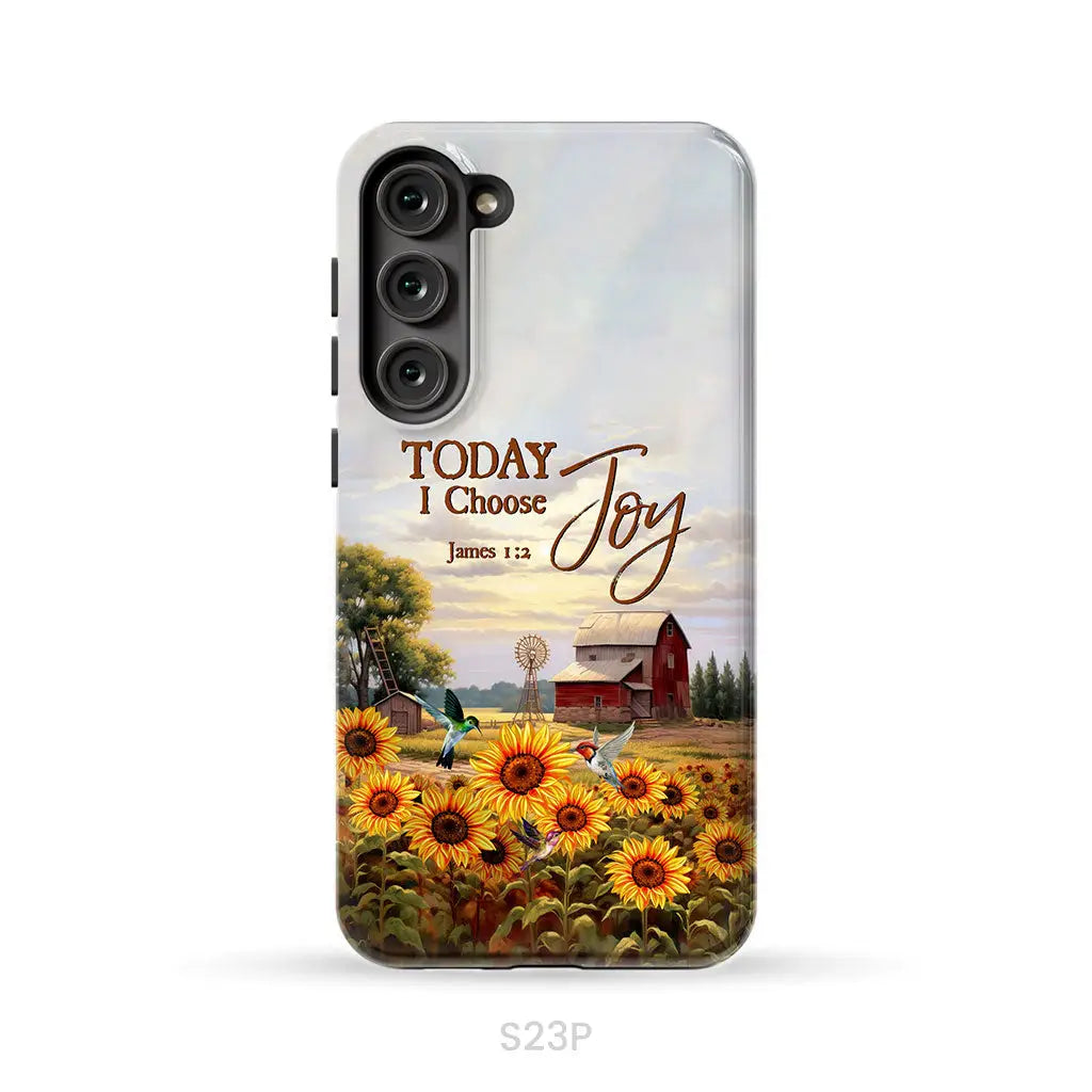 Today I Choose Joy James 1:2 American Farm Phone Case Samsung Galaxy S23 Plus / Tough Case