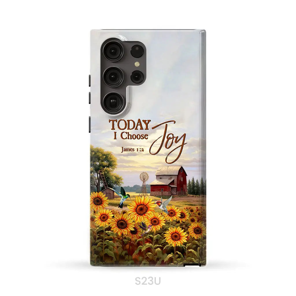 Today I Choose Joy James 1:2 American Farm Phone Case Samsung Galaxy S23 Ultra / Tough Case
