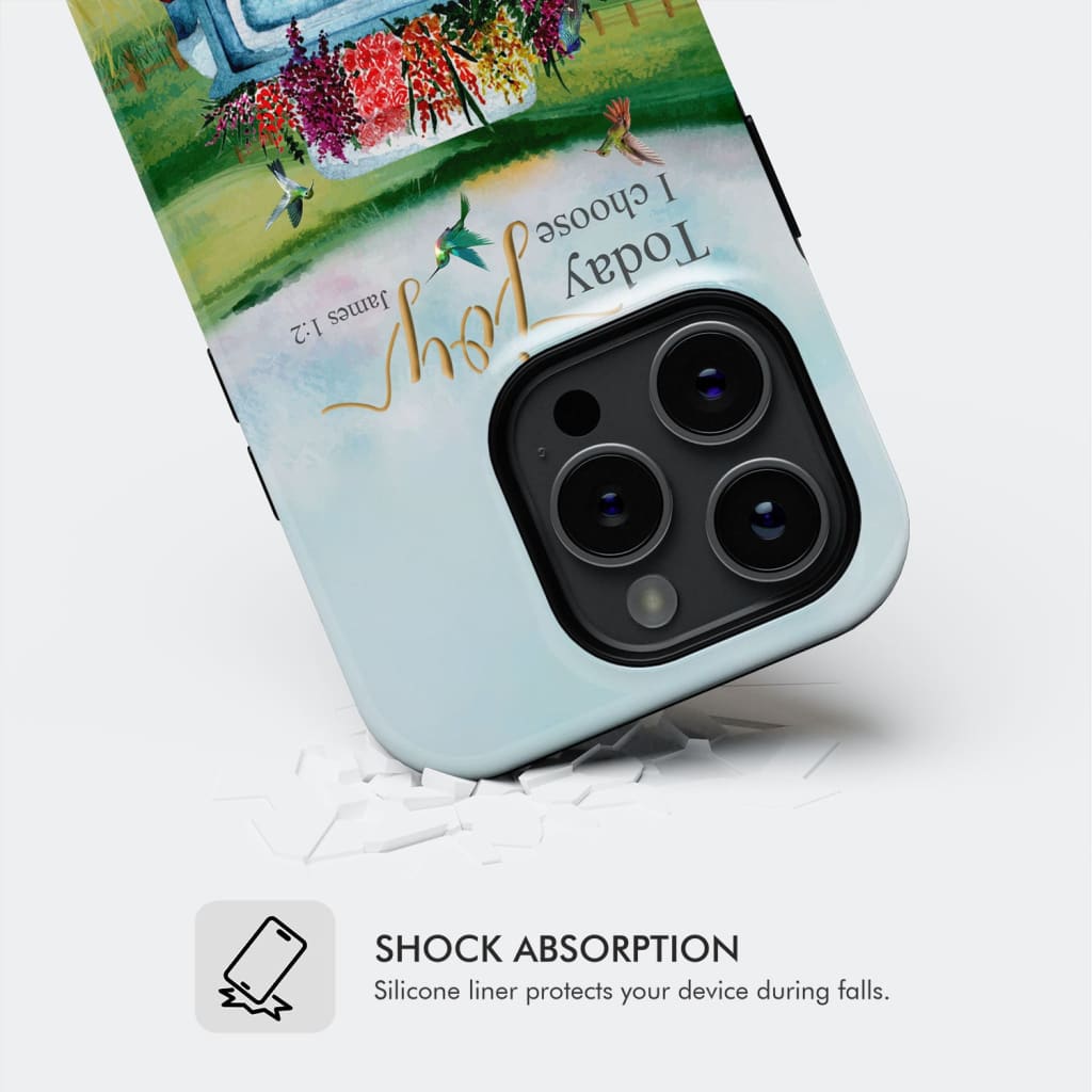 Today I Choose Joy James 1:2 Car With Flowers Phone Case