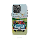 Today I Choose Joy James 1:2 Car With Flowers Phone Case iPhone 16 Pro Max / Tough Case