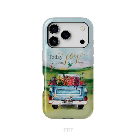 Today I Choose Joy James 1:2 Car With Flowers Phone Case iPhone 17 Pro / Tough Case