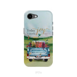 Today I Choose Joy James 1:2 Car With Flowers Phone Case iPhone 17e / Tough Case