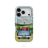 Today I Choose Joy James 1:2 Car With Flowers Phone Case iPhone 18 Pro / Tough Case